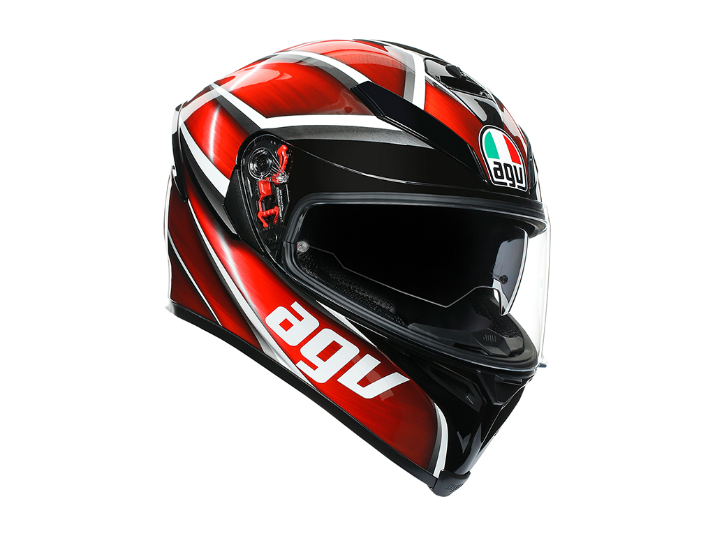 AGV K5 Helmet - Tempest Black/Red