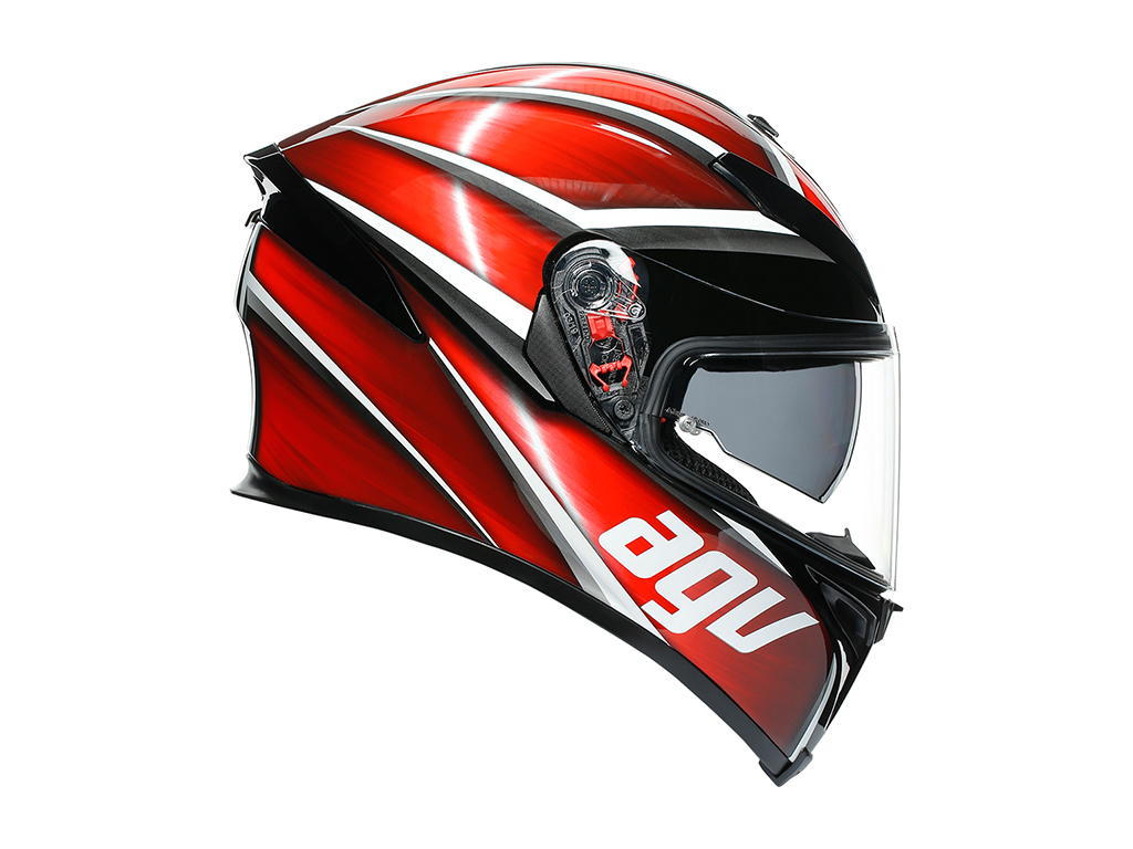 AGV K5 Helmet - Tempest Black/Red - Image 6