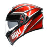 AGV K5 Helmet - Tempest Black/Red - Image 5