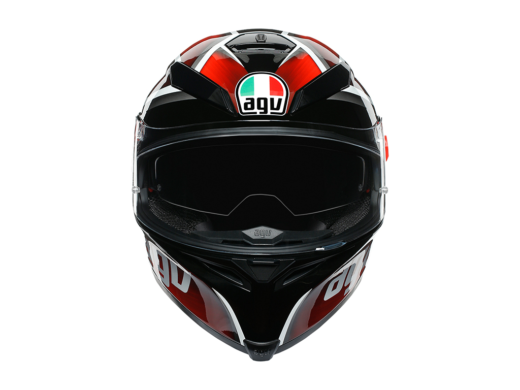 AGV K5 Helmet - Tempest Black/Red - Image 4
