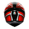 AGV K5 Helmet - Tempest Black/Red - Image 3
