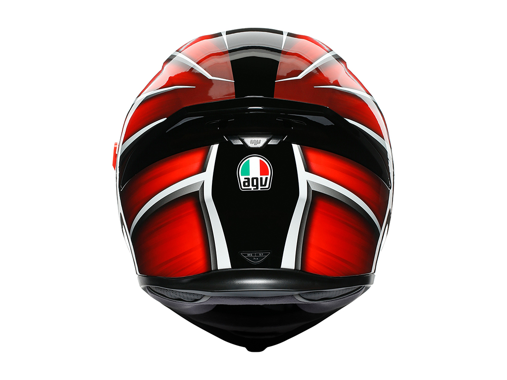 AGV K5 Helmet - Tempest Black/Red - Image 3