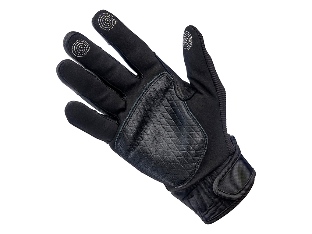 Biltwell Baja Textile Glove - Black - Image 2