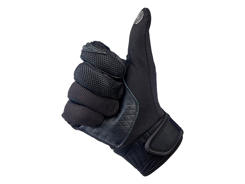 Biltwell Baja Textile Glove - Black - Image 4