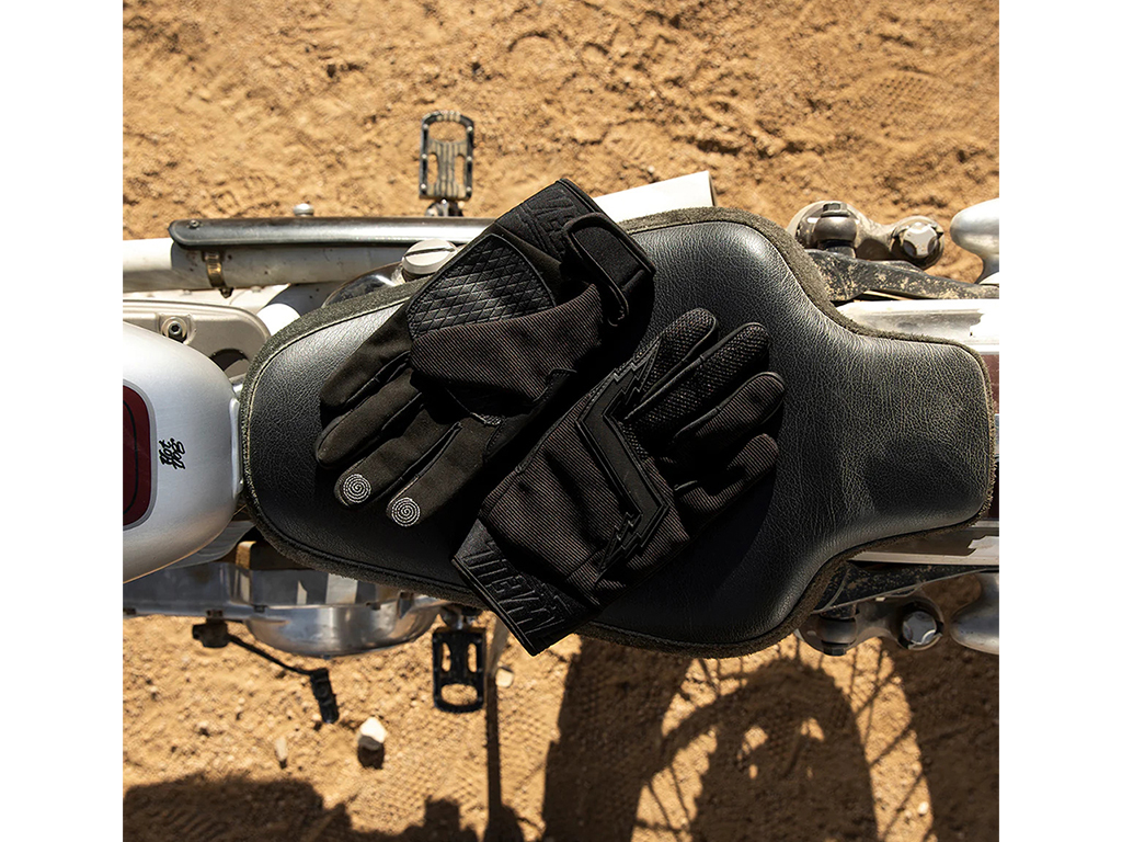 Biltwell Baja Textile Glove - Black - Image 5