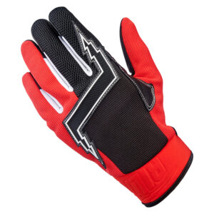 Biltwell Baja Textile Glove - Red