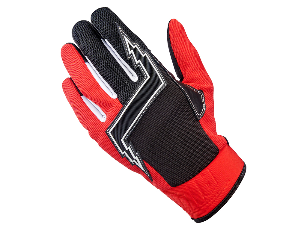 Biltwell Baja Textile Glove - Red