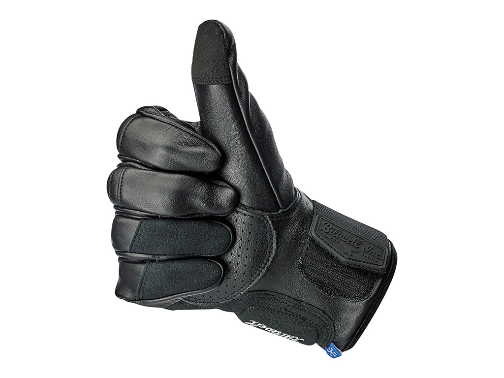 Biltwell Belden Black Leather Glove - Image 3