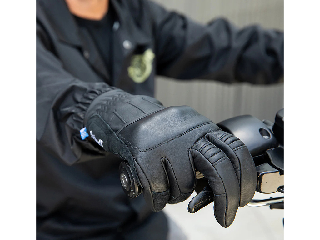 Biltwell Belden Black Leather Glove - Image 5